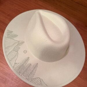 Western Hat with Embroidered Design
